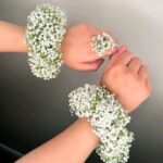 Elegant Baby’s Breath Floral Gajray and Ring Set