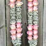 Elegant Pink Rose & Baby’s Breath Wedding Varmala (Pair)