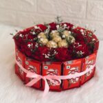 Kit Kat & Ferrero Rocher Red Rose Chocolate Box