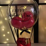 Valentine’s Day Hot Air Balloon Box with Roses & Ferrero Rocher