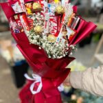 Chocolate & Ferrero Rocher Bouquet with Baby’s Breath