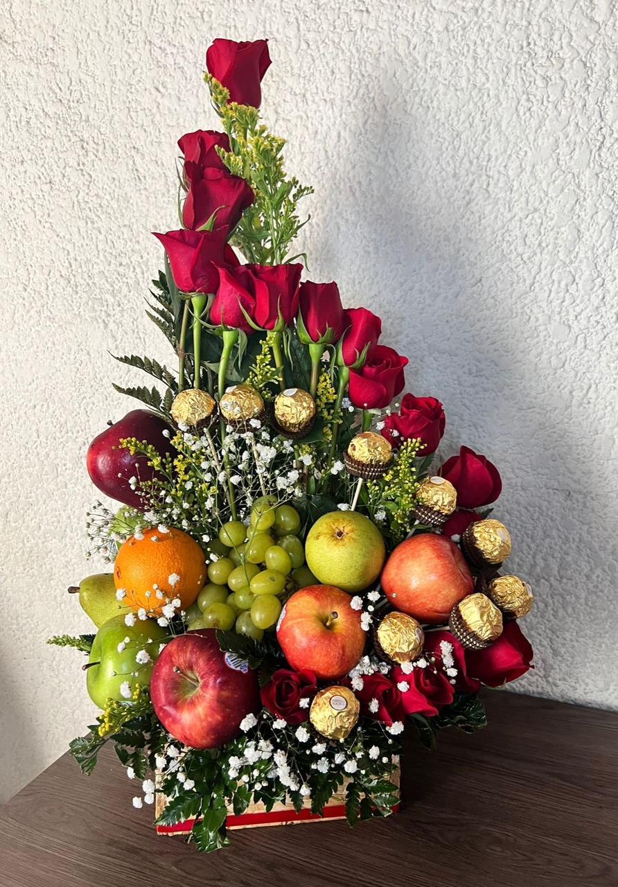 WhatsApp Image 2026-02-14 at 1.44.43 AM Elegant Red Rose & Fresh Fruit Basket with Ferrero Rocher - Image 1